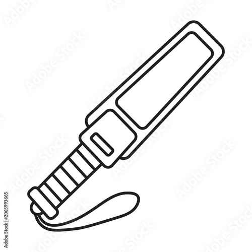Handheld metal detector icon element vector for mine awareness