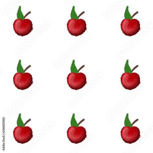 a cherry 3 x 3 pattern