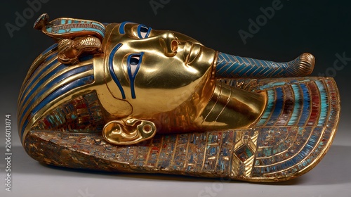 The Golden Gaze of Tutankhamuns Funeral Mask,
