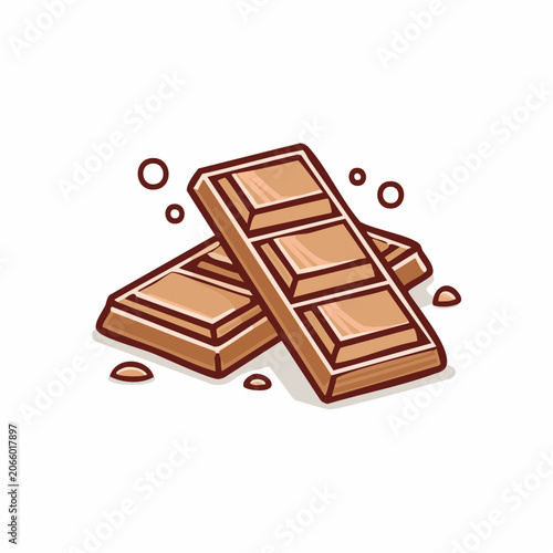 Two bars of milk chocolate