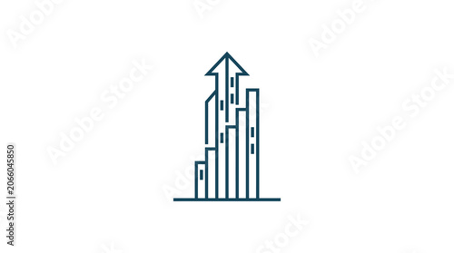 Increasing Business Growth Chart Graph.