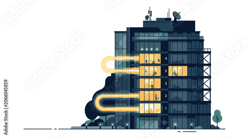 Industrial Building Structure Architecture Design.