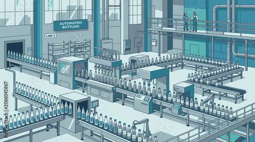 Industrial conveyor belt factory production line.