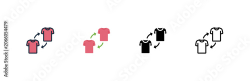 Foto Change Player Substitution Football Icon Multi Style Set
