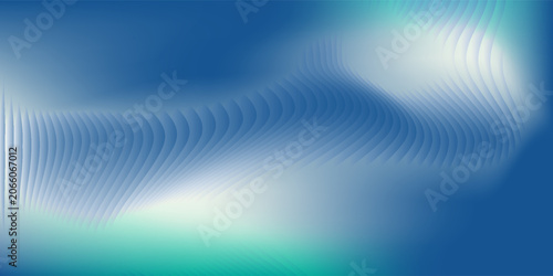 Bild auf Leinwand Glass gradient texture with teal and navy ripple pattern and smooth light distortion