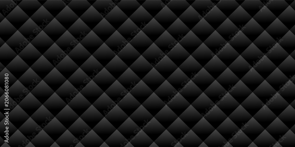 Naklejka premium Luxury upholstered backdrop. Stitched layered background pattern. Leather textured sofa background. vector