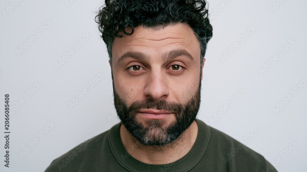Obraz premium Emotional Labor Middle Eastern Man Resources Vulnerability