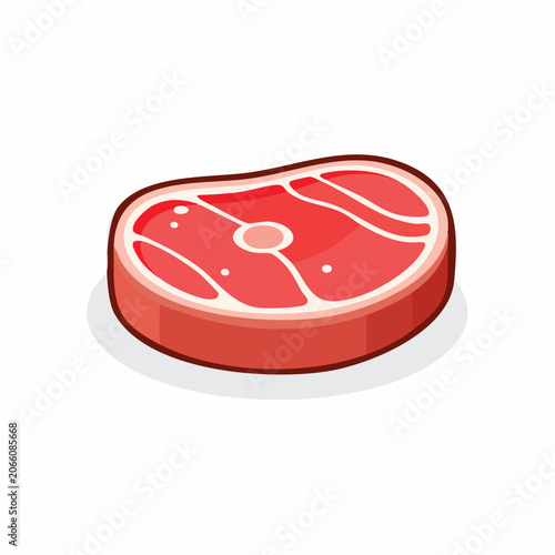 Raw Steak Illustration