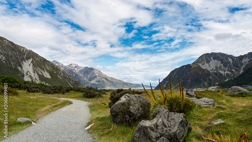mountain landscape in New Zealand 