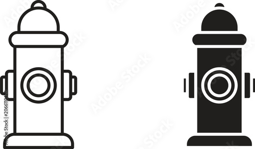Foto Fire hydrant icon for web