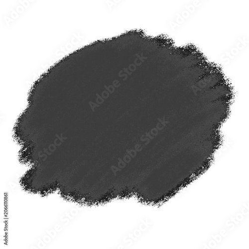 Isolated abstract paint brush stroke on transparent background. Colorful artistic texture for creative design, decoration and digital art.