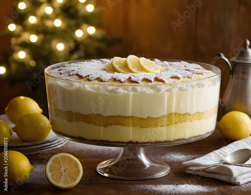 delicious lemon trifle dessert