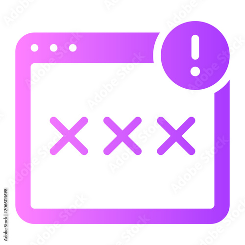 Obraz na plátně porn gradient icon