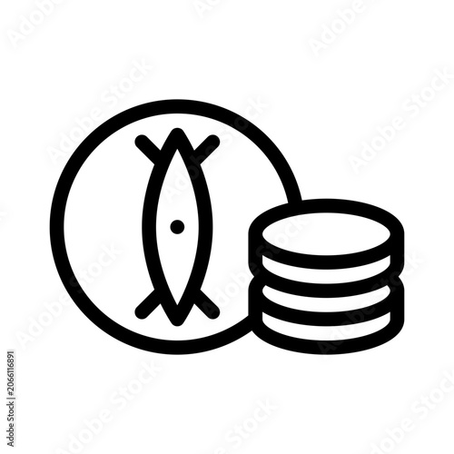 Foto gelt line icon