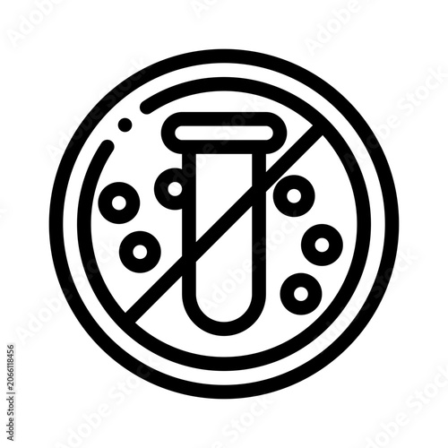 фотографія preservative line icon