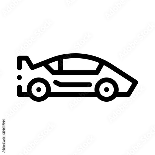 sportscar line icon