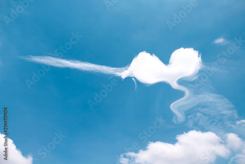 Summer clouds heart fresh air patterns