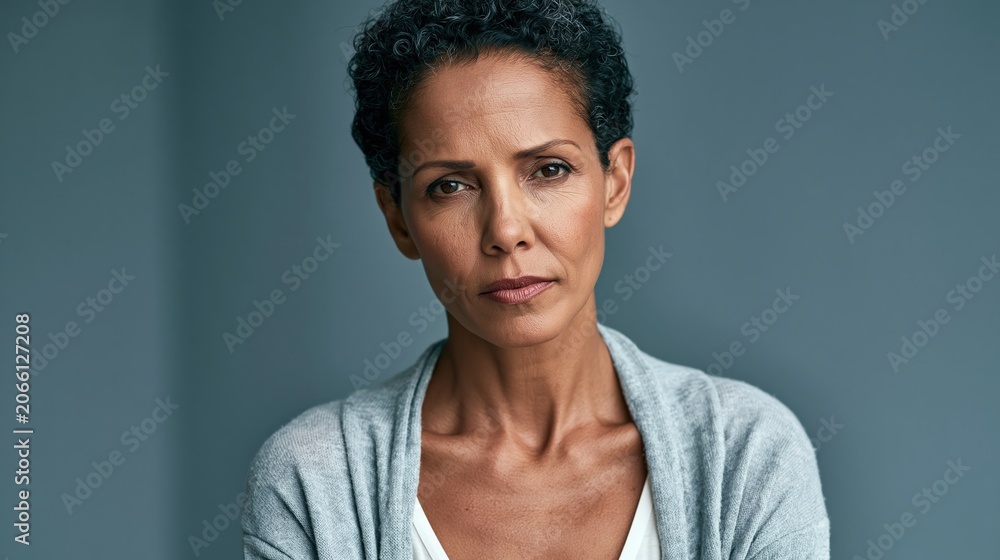 Obraz premium Emotional Labor White Woman Career Composure