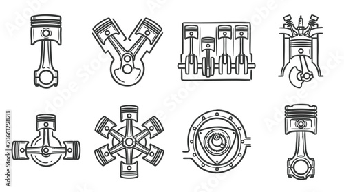 Internal Combustion Engine Types - Piston, Rotary, V-Twin, Inline