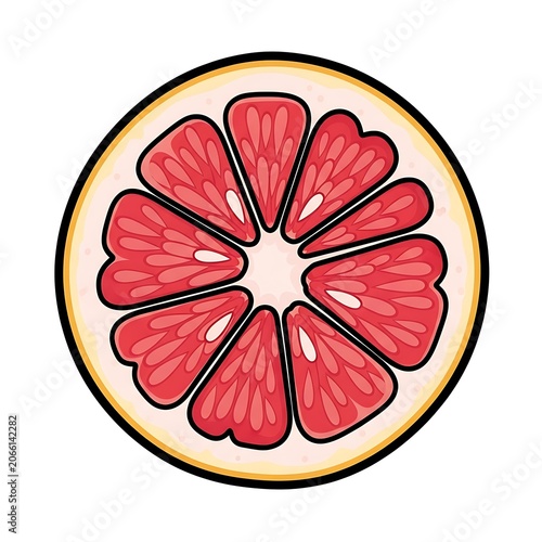 Vibrant red flower with yellow center closeup.