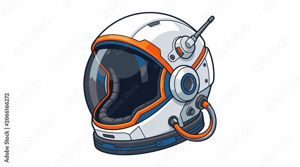Fototapeta premium Futuristic Astronaut Helmet with Advanced Design and Technology.