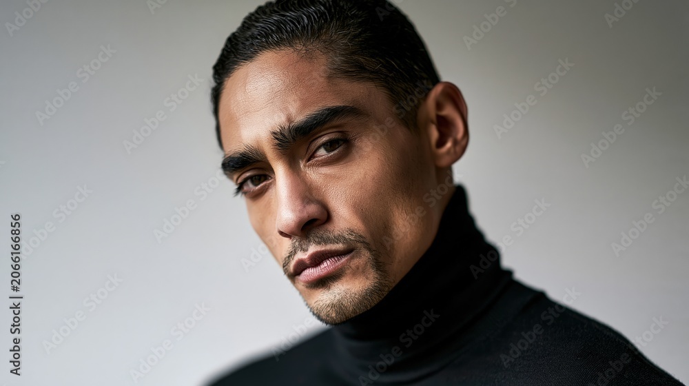Obraz premium Emotional Labor Black Man Corporate Resolve