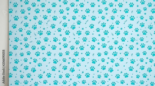 Abstract blue gradient geometric pattern background.