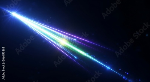 Vibrant streaks of colorful light energy.
