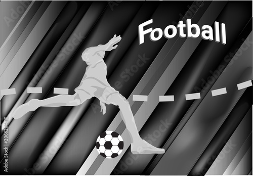Bild auf Leinwand Football banner. Sport world championship.