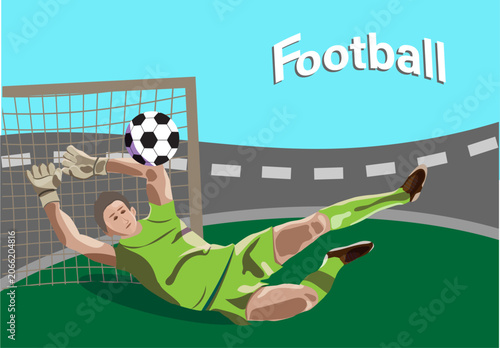 Football banner. Sport world championship. 

