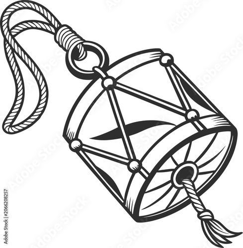 illustration of an atom on white background