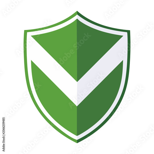 Green shield icon with white checkmark