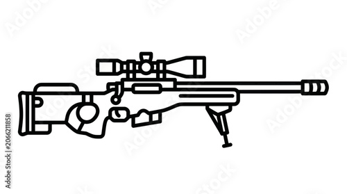 Canvastavla Sniper Rifle with Scope Icon