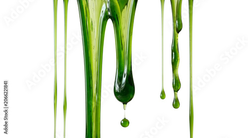 Green Slime Drip – High‑Resolution Liquid Illustration Representing Texture, Creativity, and Motion for Art, Design, and Creative Projects