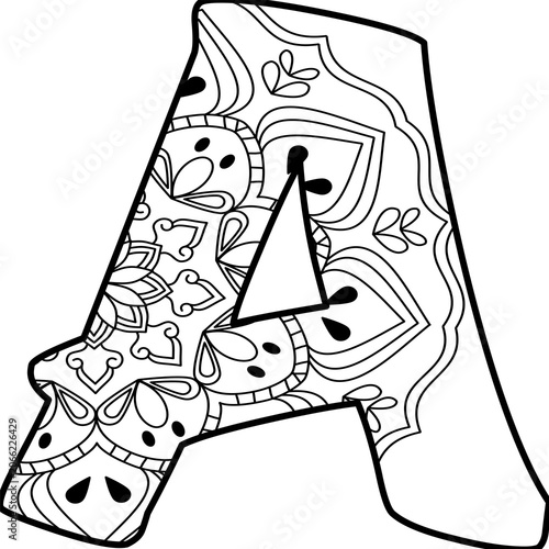 coloring alphabet for kids