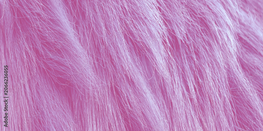 Fototapeta premium Vibrant pink fur texture with soft fluffy strands and pastel hues for creative design projects and backgrounds