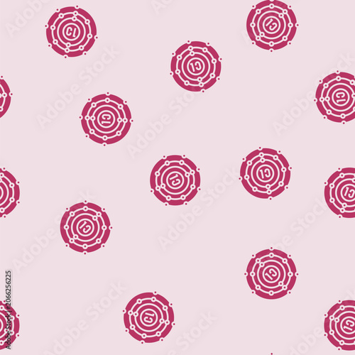 Photos chlorine atom bleach vector glyph seamless pattern chlorine atom bleach sign ill