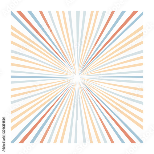 Abstract starburst pattern with pastel colors
