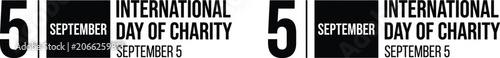 International day of charity september 5 graphic