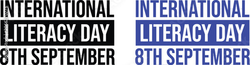International literacy day poster
