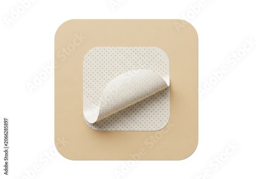 Piece of white soap with water drops on a smooth surface