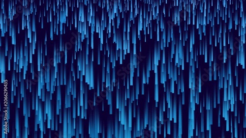 Abstract Blue Digital Rain Motion Graphic Background