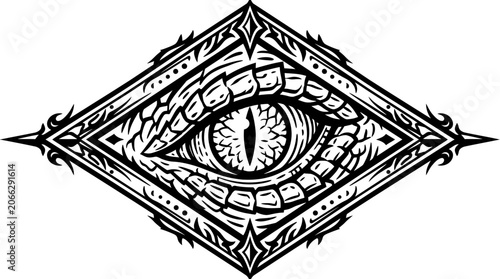 Detailed illustration of an eye.