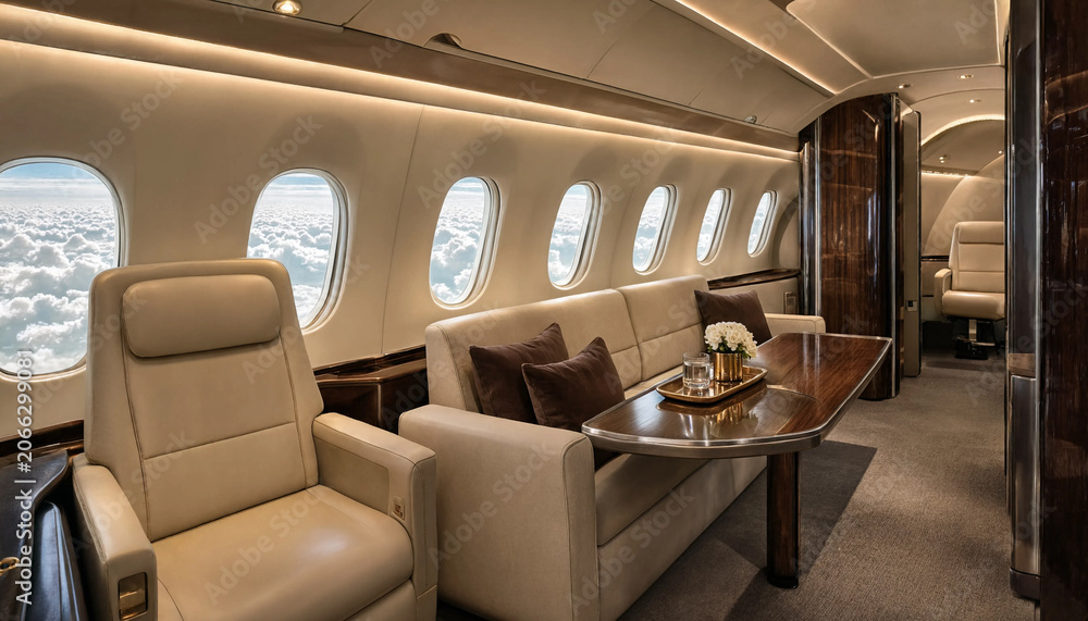 Fototapeta premium Cabin with Cloudscape View