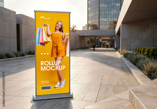Rollup Banner Stand Mockup