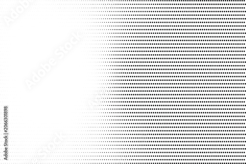 Obraz na płótnie Halftone gradient pattern with diminishing dots on transparent background