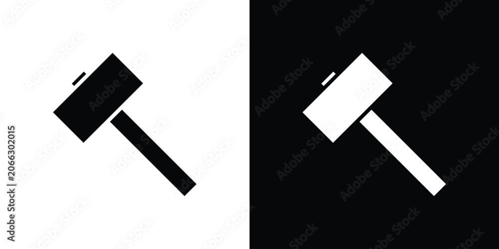 Fotografía Hammer icon elements in flat style for projects
