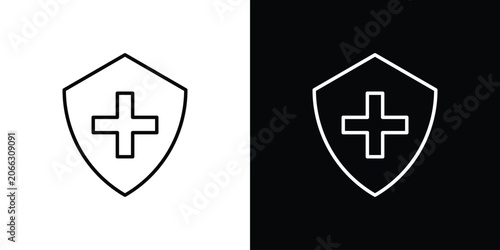 Obraz na płótnie Health insurance icon elements for projects and designs