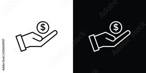 Fotografie loan icon elements for projects and designs