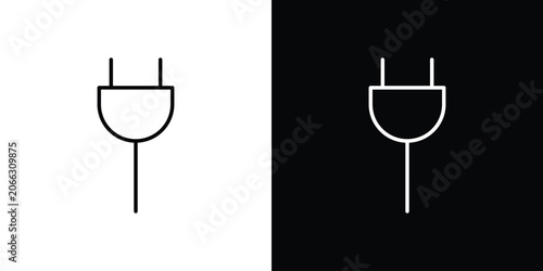Fotografie Plug icon elements for projects and designs